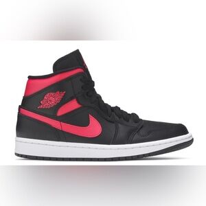 Nike Air Jordan 1 Mid Sneaker in Siren Red Size 5